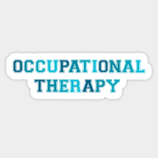 Occupational Therapy Teal Sticker